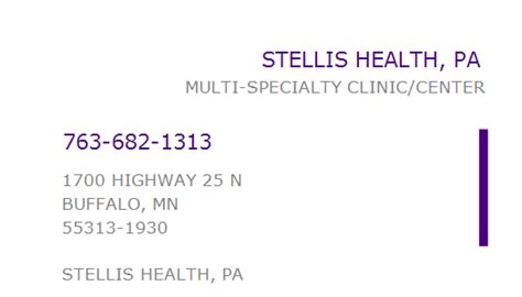 1184664674 Npi Number Stellis Health Pa Buffalo Mn Npi Registry 1184664674 Npi Number Stellis Health Pa Buffalo Mn Npi Registry