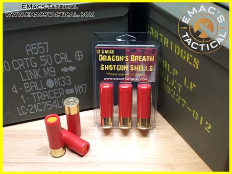 12G Dragon S Breath Shotgun Shell 3 Pack Ammunition 12G Dragon S Breath Shotgun Shell 3 Pack Ammunition