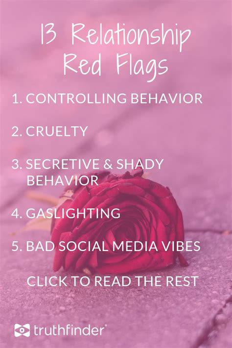13 Red Flags In Relationships 13 Red Flags In Relationships