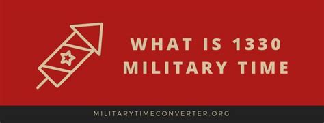 1330 In Military Time