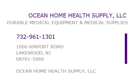 1730182023 Npi Number Ocean Home Health Supply Llc Lakewood Nj 1730182023 Npi Number Ocean Home Health Supply Llc Lakewood Nj