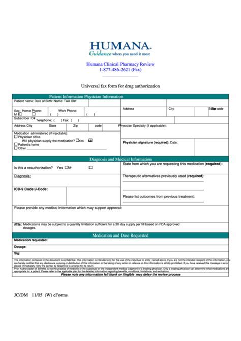 19 Printable Humana Provider Forms Templates Fillable Samples In Pdf