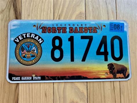 2017 North Dakota Army Veteran License Plate Rusticplates 2017 North Dakota Army Veteran License Plate Rusticplates