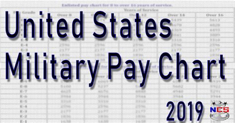 2019 Military Pay Chart All Pay Grades 2019 Military Pay Chart All Pay Grades