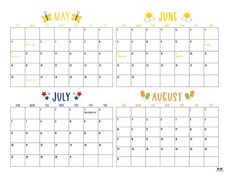 2025 Four Month Calendars 31 Free Printables Printabulk 2025 Four Month Calendars 31 Free Printables Printabulk