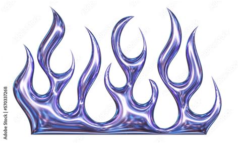 3D Chrome Metal Of Y2k Fire Icon Flame Shape In Liquid Mercury 3D 3D Chrome Metal Of Y2k Fire Icon Flame Shape In Liquid Mercury 3D