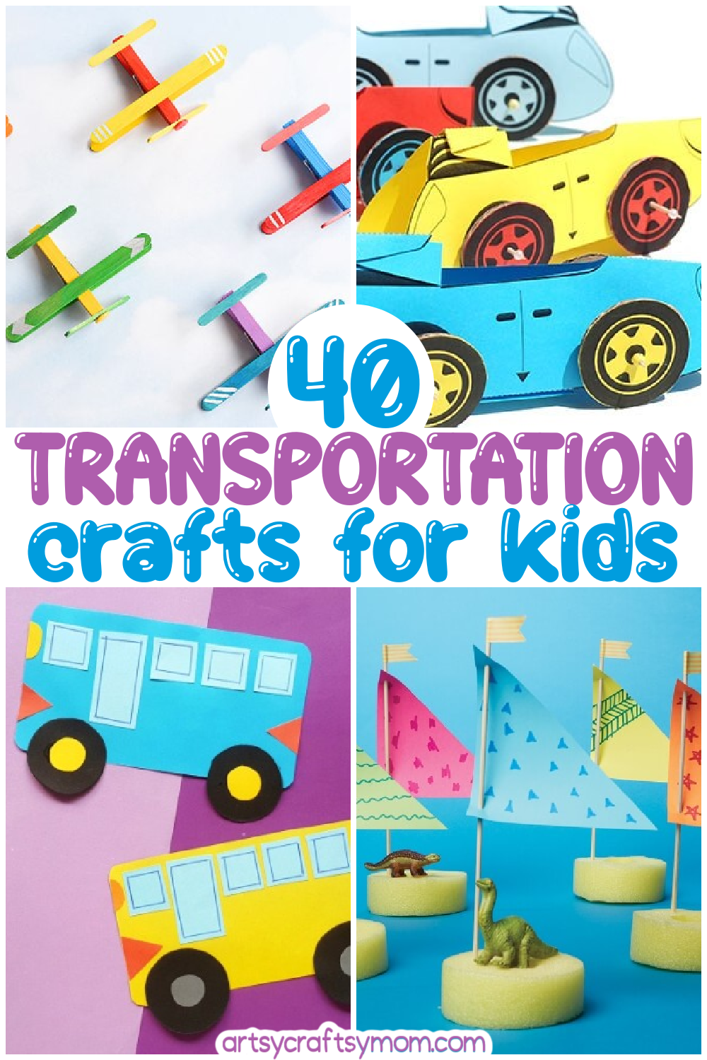 40 Fun And Easy Transportation Crafts For Kids 40 Fun And Easy Transportation Crafts For Kids