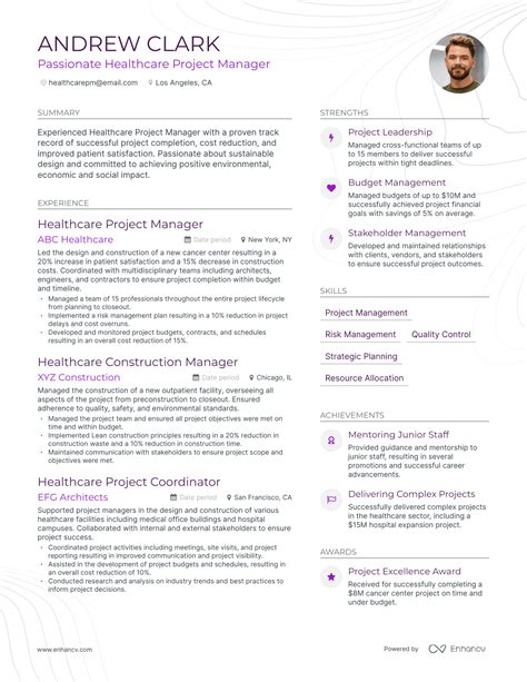 5 Healthcare Project Manager Resume Examples Guide For 2023 5 Healthcare Project Manager Resume Examples Guide For 2023