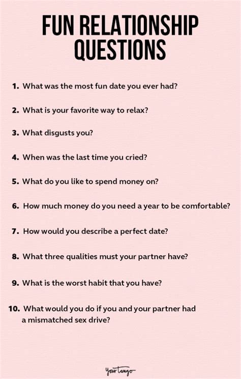 50 Relationship Questions To Deepen Your Special Bond Fun 50 Relationship Questions To Deepen Your Special Bond Fun