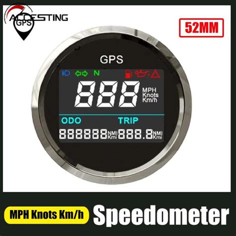 52Mm Digital Gps Speedometer Odometer 0 999 Mph Kn Grandado 52Mm Digital Gps Speedometer Odometer 0 999 Mph Kn Grandado