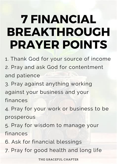7 Financial Breakthrough Prayer Points The Graceful Chapter 7 Financial Breakthrough Prayer Points The Graceful Chapter