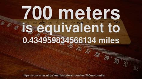700 Meters To Miles