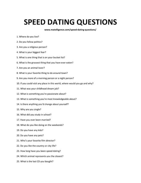 77 Best Speed Dating Questions Fun Funny Flirty 2023 77 Best Speed Dating Questions Fun Funny Flirty 2023