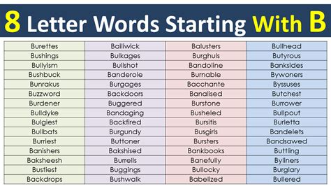 8 Letter Words Starting With B Vocabulary Point 8 Letter Words Starting With B Vocabulary Point
