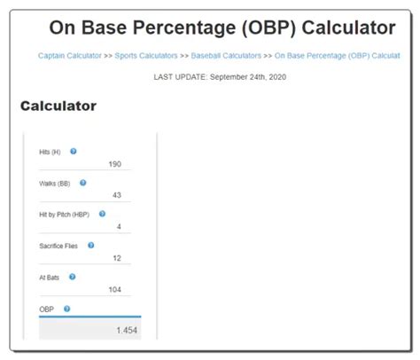 9 Best Free Online On Base Percentage Calculator Websites 9 Best Free Online On Base Percentage Calculator Websites