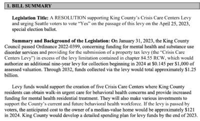 A Letter In Support Of The Crisis Care Center In Capitol Hill