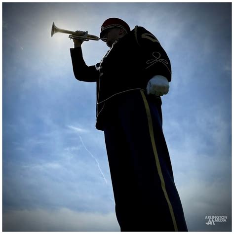 A Us Army Band Bugler Plays Taps At A Full Honors Funeral At Arlington A Us Army Band Bugler Plays Taps At A Full Honors Funeral At Arlington