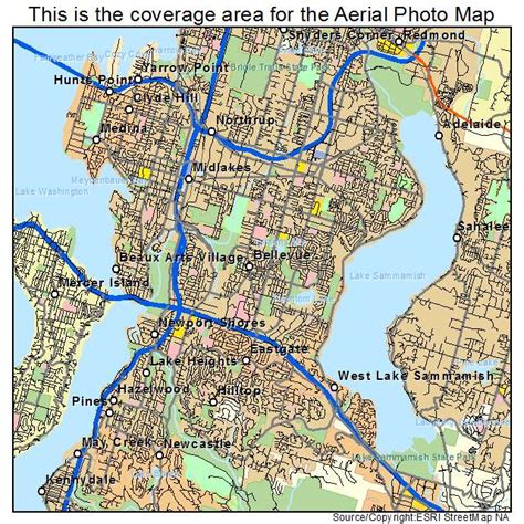 Aerial Photography Map Of Bellevue Wa Washington Aerial Photography Map Of Bellevue Wa Washington