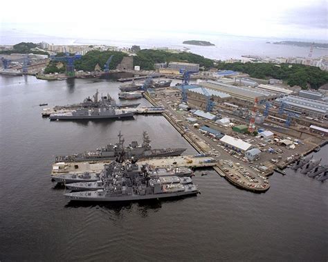 Aerial View Of U S Naval Base Yokosuka Japan Yokosuka Yokosuka Aerial View Of U S Naval Base Yokosuka Japan Yokosuka Yokosuka