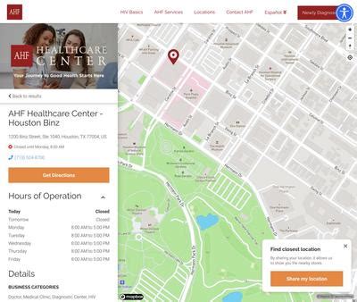 Ahf Healthcare Center Houston Binz The Hiv Map Ahf Healthcare Center Houston Binz The Hiv Map