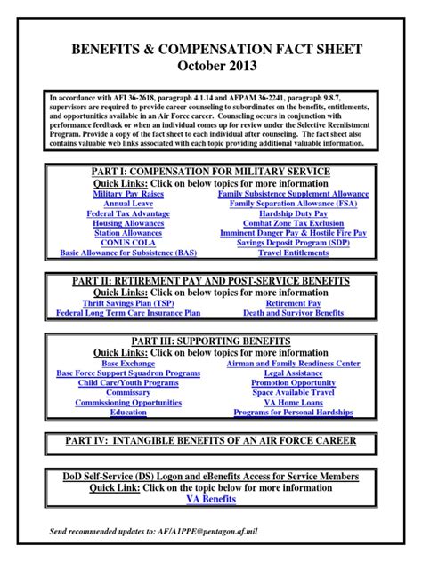 Air Force Benefits Fact Sheet Vrogue Co Air Force Benefits Fact Sheet Vrogue Co