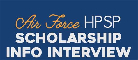 Air Force Health Professions Scholarship Program Air Force Health Professions Scholarship Program
