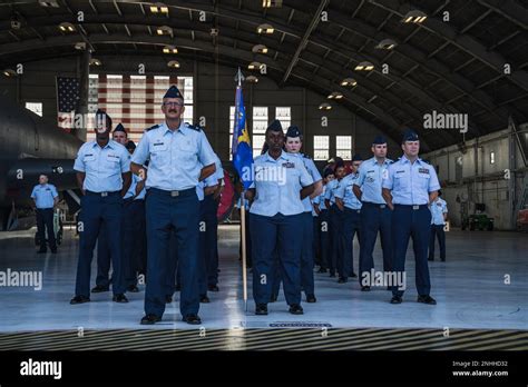 Airmen Assigned To The 6Th Medical Group Stand In Formation During The Airmen Assigned To The 6Th Medical Group Stand In Formation During The