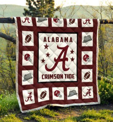 Alabama Crimson Tide Quilt Blanket Robinplacefabrics Alabama Crimson Tide Quilt Blanket Robinplacefabrics
