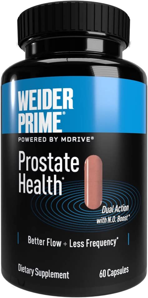 Amazon Com Weider Prime Prostate Health For Men Dual Action With N O