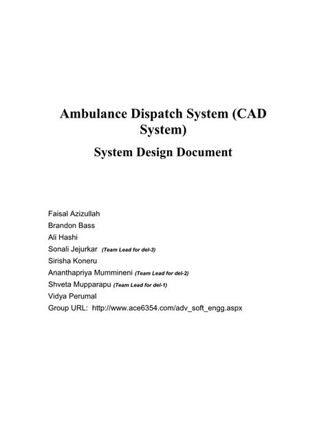 Ambulance Dispatch System Cad System Docest Ambulance Dispatch System Cad System Docest