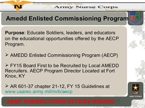 Amedd Enlisted Commissioning Program Amedd Enlisted Commissioning Program