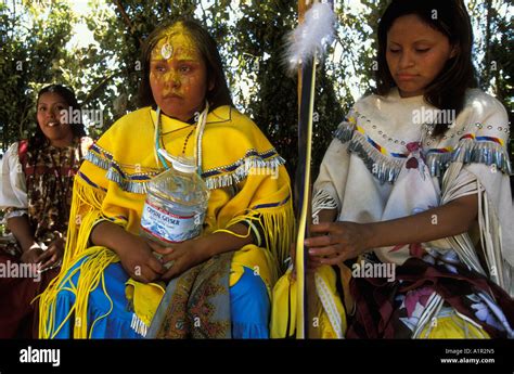 An Apache Girl And Her Helper Rest In Camp During Her Sunrise Dance On An Apache Girl And Her Helper Rest In Camp During Her Sunrise Dance On