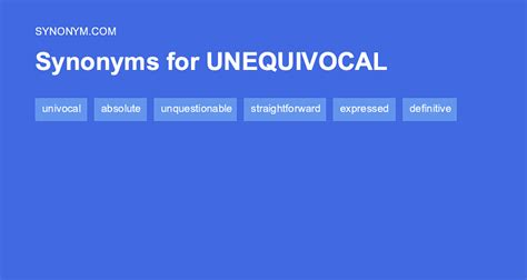 Another Word For Unequivocally