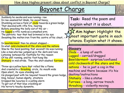 Aqa Bayonet Charge Full Lesson Teaching Resources Aqa Bayonet Charge Full Lesson Teaching Resources