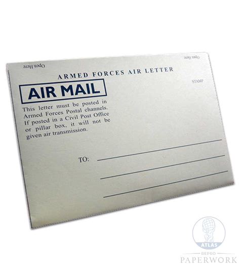 Armed Forces Air Letter Atlas Repro Paperwork Props Armed Forces Air Letter Atlas Repro Paperwork Props