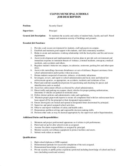 Armed Guard Job Description Mryn Ism