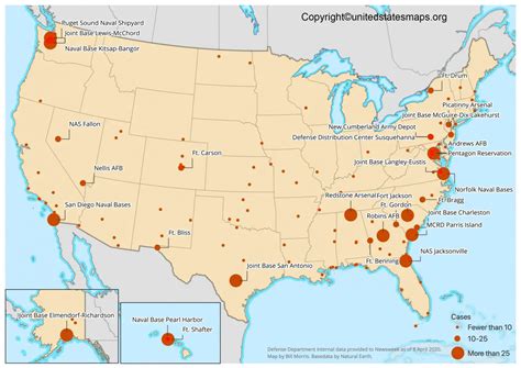 Army Bases In America Map