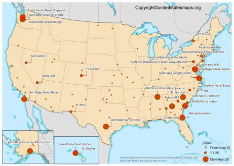 Army Bases In Us Map