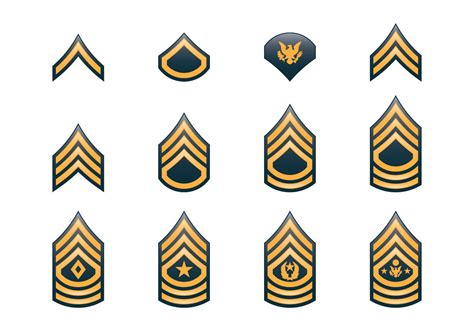 Army Rank Insignia 137036 Vector Art At Vecteezy Army Rank Insignia 137036 Vector Art At Vecteezy