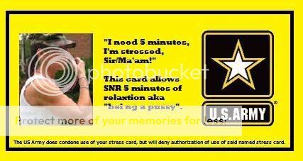 Army Stress Cards Basic Training