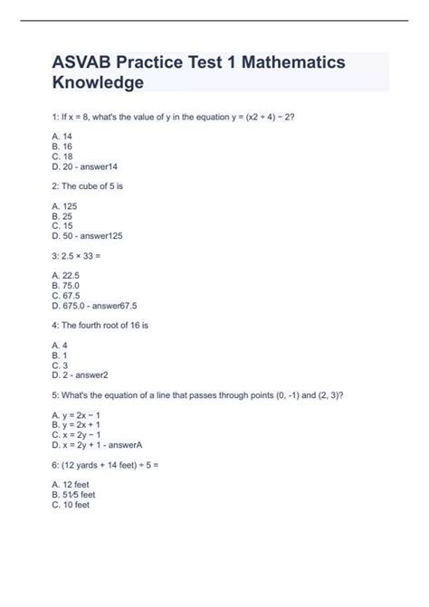 Asvab Math Practice Test Boost Your Knowledge Now Asvab Math Practice Test Boost Your Knowledge Now