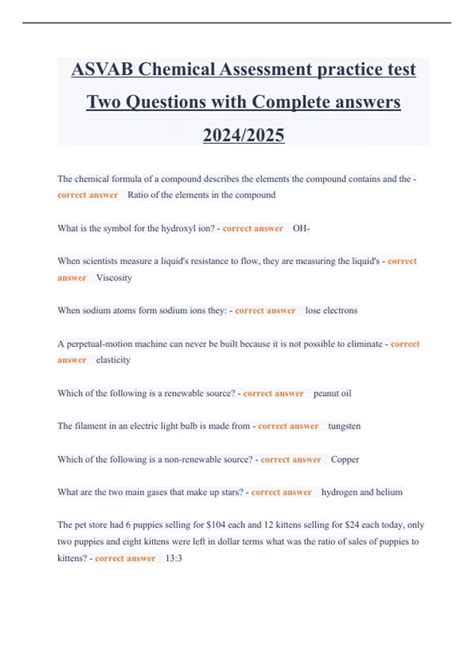 Asvab Practice Test 2024 With Complete Solutions Asvab Stuvia Us Asvab Practice Test 2024 With Complete Solutions Asvab Stuvia Us