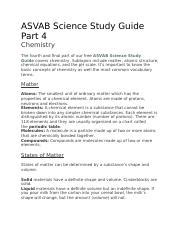 Asvab Science Study Guide Part 3 Asvab Practice Tests Pdf Asvab