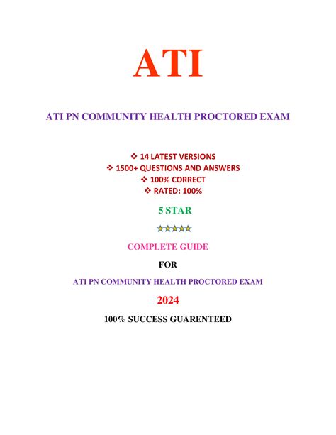 Ati Pn Proctored Exams Multi Versions Latest 2024 Community Health Ati Pn Proctored Exams Multi Versions Latest 2024 Community Health