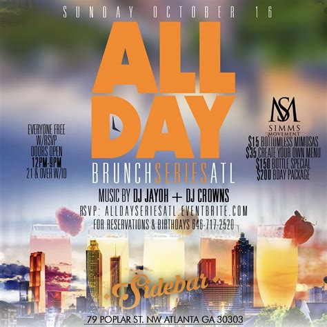 Atlanta All Day Series Sunday Brunch Day Party Sidebar Atl Halloween Atlanta All Day Series Sunday Brunch Day Party Sidebar Atl Halloween