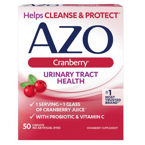 Azo Cranberry Urinary Tract Health Tablets 50 Ct Azo Cranberry Urinary Tract Health Tablets 50 Ct