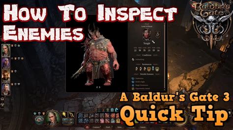 Baldur S Gate 3 Quick Tip How To Inspect Enemies Youtube Baldur S Gate 3 Quick Tip How To Inspect Enemies Youtube
