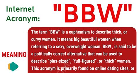 Bbw Meaning What Does Bbw Stand For With Useful Examples 7 E S L Bbw Meaning What Does Bbw Stand For With Useful Examples 7 E S L