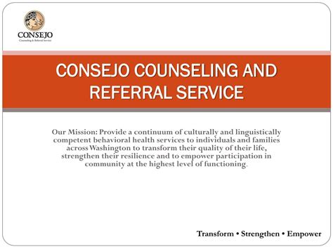 Behavioral Health Services Consejo Counseling Referral Services Behavioral Health Services Consejo Counseling Referral Services
