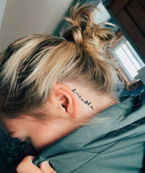 Behind Ear Tattoo